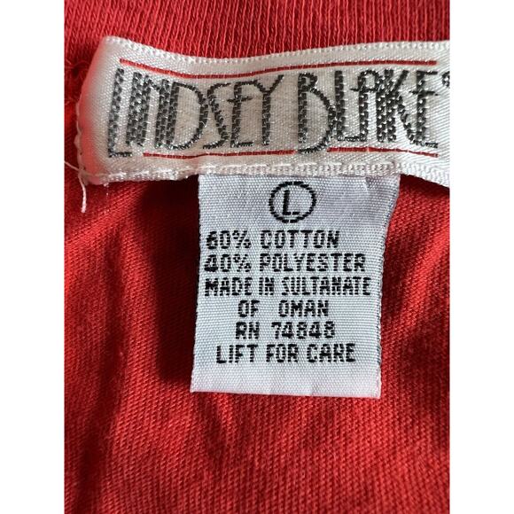 Vintage Lindsey Blake Shirt Red Polka Dot Size Large - Picture 6 of 8